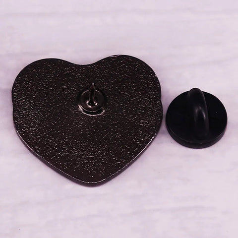 She Her Pronouns Pink Heart Enamel Lapel Pin LGBTQ Badge Brooch Backpack Decoration Fashion Jewelry