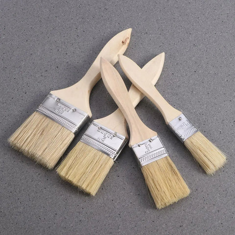 5PCS Paint with Wooden Handle Paint Brush for Wall And Furniture Paint Paint Easy To Clean Wooden Cleaning Brush