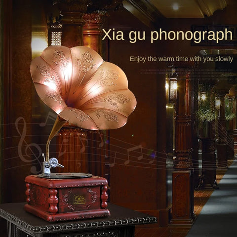 Retro Phonograph Decoration European Republic of China Decorations Living Room Wine Cabinet Props American Jukebox Nostalgic
