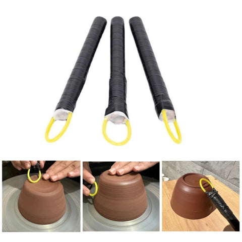 Pottery Polishing Rod Purple Sand Pottery Clay Trimming Polishing Pens DIY Ceramic Crafts Sculpture Forming Auxiliary Tool