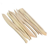 10Pcs/Set Carving Crafts Wooden Clay Sculpture Knife Pottery Sharpen Modeling Little Figurines Pottery Tools