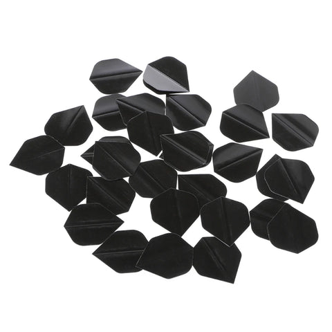 30 Pcs High Quality Simple Pure Black PET Dart Flights