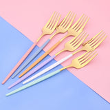 24Pcs Stainless Steel Dinnerware Set
