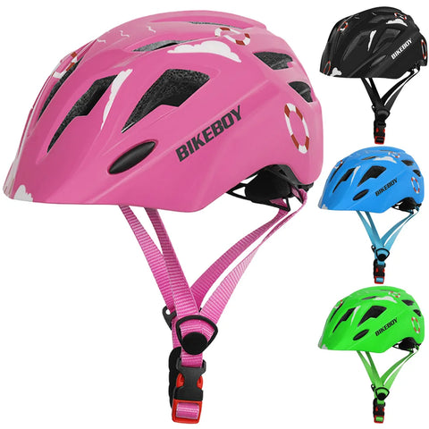 Kids (5-12 Years) Adjustable Bicycle Helmet with Tail-lights