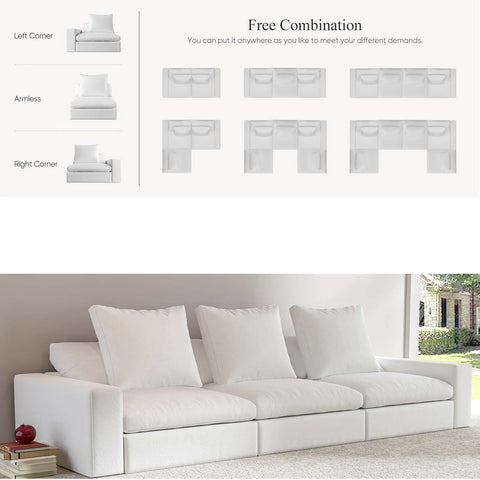 Modern Cloud Sofas Puffs Lounge Chair White Accent Chairs Nordic Floor Modular Sofa Children Sleeper Sillones Home Furniture