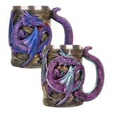 Creative 3D Mechanical Dragon Scale Beer Mug Coffee Cup Dragon Scale Beer Mug Medieval Dragon Skull Beer Danegeld Tankard Mugs