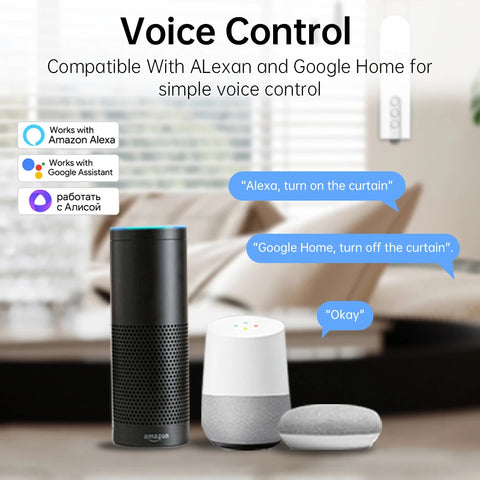 Tuya WiFi Smart Electric Shutter Roller Blind Curtain Motor with RF Remote Solar Panel Voice Control for Alexa Google Home Alice
