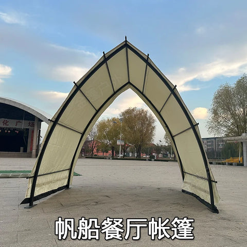 SYF1 outdoor steel frame arc restaurant tent sailing rooftop catering B&B boat scenic spot wild luxury camp