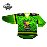 Custom College Hockey Jersey Competition Training Jerseys With Any Name Logo and Number Lawn Background